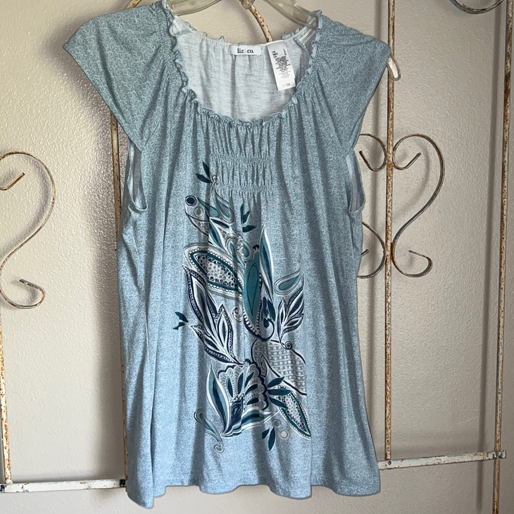 LIZ & CO. WOMENS TOP. SIZE L